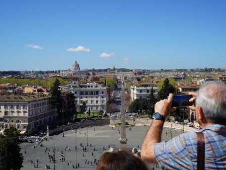 Great views and hidden squares on our Rome Tour for Seniors, also wheelchair-accessible